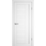 Дверь межкомнатная Profilo Porte PSС-17 экошпон Белый стекло белый сатинат 1900х600 мм
