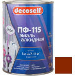 Эмаль Pufas Decoself ПФ-115 оранжевая 0,9 кг