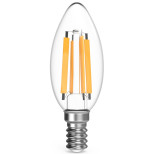 Лампа светодиодная Gauss Filament Свеча 13W 1150lm 4100К Е14 LED 103801213