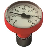 Термометр Giacomini R540F для рукояток шаровых кранов красный
