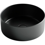 Раковина накладная Ceramicanova Element CN6032MB круглая черная матовая 358х137 мм