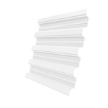 Изображение товара Профнастил Н75 Grand Line Optima Pe 0,8 мм RAL 9003 сигнальный белый для кровли и стен