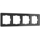 Рамка четырехместная Werkel Acrylic W0042708 черная