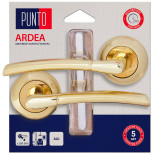 Изображение товара Ручка раздельная Punto LM/A R.TL54.ARDEA/HD SG/GP-4 45523 матовое золото/золото