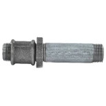 Сгон стальной КАЗ Ду 32 130мм с наружной резьбой