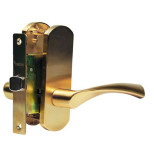 Ручка дверная Archie T111-X11I-V3  с замком матовое золото