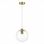 Светильник подвесной ST Luce Noor SL1056.213.01 золотой прозрачный E27 1х60W 