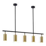 Светильник подвесной ST Luce Sormano SL1206.413.05 GU10 5W 4000K черный/латунь