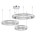 Люстра подвесная ST Luce Tivoli SL1622.113.03 хром прозрачный LED 1х122W 4000K