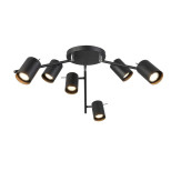 Светильник потолочный ST Luce Fanale SL597.402.06 LED 6х3W 3000K черный