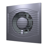 Вентилятор осевой вытяжной Slim 4C dark gray metal диаметр 100 мм