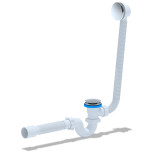 Слив-перелив для ванны АниПласт EC155G трубный автоматический с гофрой 40х50 мм