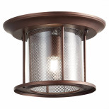 Светильник уличный потолочный ST Luce Lastero SL080.402.01 E27 1х60W темный кофе/прозрачный  