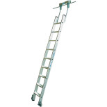 Лестница стеллажная алюминиевая для трубчатой шины Krause Stabilo 819376 1х12