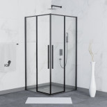 Душевой уголок RGW Stilvoll SV-31B черный прозрачный 1950х1000х1000 мм