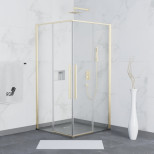 Душевой уголок RGW Stilvoll SV-31G золотой прозрачный 1950х1000х1000 мм