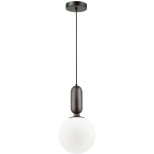 Подвес Odeon Light Okia Pendant ODL20 346 4668/1 черный/белый E27 40W 220V