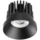 Светильник встраиваемый Novotech Metis Spot NT18 287 357586 IP44 Led 3000K 10W черный