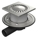 Душевой трап Paini 381E с решеткой 150х150 мм