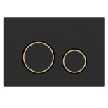 Кнопка для инсталляции Cersanit Twins 63534 черная матовая