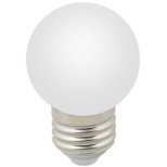 Лампа светодиодная декоративная Volpe Decor Color LED-G45-1W/6000K/E27/CL/С 6000K