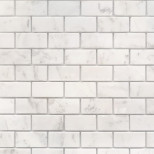 Мозаика из мрамора Caramelle Mosaic Pietrine 7 Dolomiti Bianco Pol 298х298х7 мм