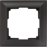 Рамка одноместная Werkel Fiore W0012208 черная матовая