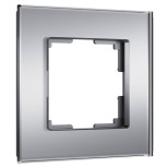 Рамка одноместная Werkel Senso W0013106 стеклянная серебряная