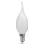 Лампа светодиодная Gauss Filament Свеча на ветру 9W 610lm 4100К Е14 milky LED диммируемая 104201209-D