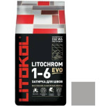 Затирка цементная для швов Litokol Litochrom 1-6 Evo LE.105 серебристо-серая 25 кг
