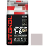 Затирка цементная для швов Litokol Litochrom 1-6 Evo LE.115 светло-серая 25 кг