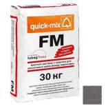 Затирка цементная для швов Quick-mix FM 72304 графитово-серый 30 кг