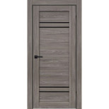 Дверь межкомнатная Komfort Doors Сигма 28.4 со стеклом орех грей 1900х550 мм в комплекте коробка 2,5 шт и наличник 5 шт