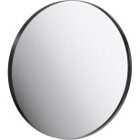 Зеркало Aqwella RM RM0206BLK в металлической раме черное 600 мм