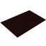 Плоский лист Grand Line 0,5 мм Velur X RR 32 темно-коричневый с защитной пленкой резка