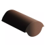 Черепица конечная коньковая цементно-песчаная Kriastak Antik 420х250 мм коричневая