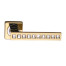 Ручка дверная Archie Sillur C199 золото глянец/кристаллы