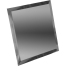 Зеркальная плитка ДСТ КЗГ1-03 квадратная с фацетом 10 мм графитовая 250х250 мм