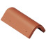 Черепица боковая цементно-песчаная Braas универсальная 420х223 мм красная