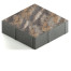 Тротуарная плитка Steingot Color Mix Stein Bronze №15 квадрат 200х200х60 мм