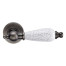 Ручка дверная Archie Genesis Redondo Bl.Silver черненое серебро/керамика кракелюр