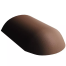 Черепица начальная хребтовая цементно-песчаная Kriastak Antik 380х245 мм коричневая