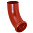 Отвод трубы Aquasystem D125/90 мм декорированный RR 29 красный