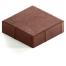 Тротуарная плитка Steingot Практик 60 из серого цемента с полным прокрасом квадрат темно-коричневая 200х200х60 мм