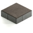 Тротуарная плитка Steingot Color Mix из серого цемента с частичным прокрасом квадрат темно-серая 200х200х60 мм