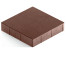Тротуарная плитка Steingot Стандарт 60 из серого цемента с полным прокрасом квадрат темно-коричневая 300х300х60 мм