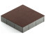 Тротуарная плитка Steingot Color Mix из серого цемента с частичным прокрасом квадрат темно-коричневая 300х300х60 мм