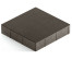 Тротуарная плитка Steingot Стандарт 60 из серого цемента с полным прокрасом квадрат темно-серая 300х300х60 мм