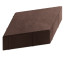 Тротуарная плитка Steingot Стандарт 60 из серого цемента с полным прокрасом ромб темно-коричневая 200х200х60 мм
