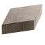 Тротуарная плитка Steingot Стандарт 60 из серого цемента с полным прокрасом ромб светло-серая 200х200х60 мм